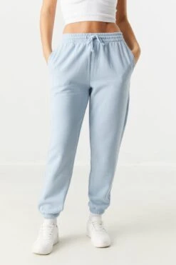 Coloured Fleece High Rise Jogger 16 Coloured Fleece High Rise Jogger -Deals Drape & Denim Store 070730726392 45 1