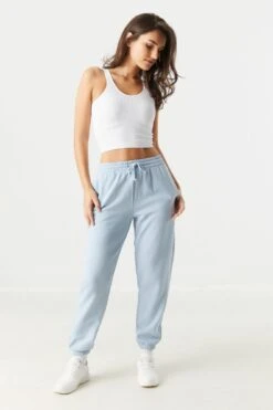 Coloured Fleece High Rise Jogger 15 Coloured Fleece High Rise Jogger -Deals Drape & Denim Store 070730726392 45