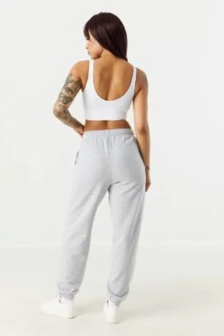 High Rise Fleece Boyfriend Jogger -Deals Drape & Denim Store 070730726393 04 2