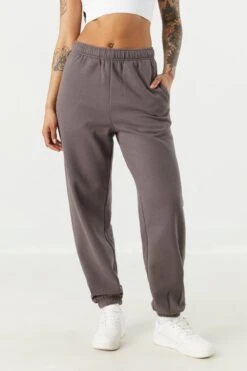 High Rise Fleece Boyfriend Jogger -Deals Drape & Denim Store 070730726393 05 1