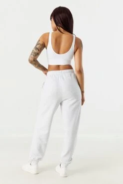 High Rise Fleece Boyfriend Jogger -Deals Drape & Denim Store 070730726393 08 2