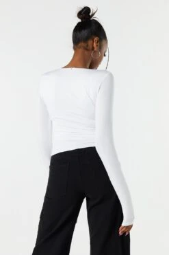 Contour Scoop Neck Long Sleeve Top 27 Contour Scoop Neck Long Sleeve Top -Deals Drape & Denim Store 071003039223 10 1