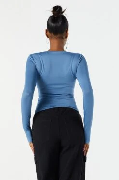 Contour Scoop Neck Long Sleeve Top 30 Contour Scoop Neck Long Sleeve Top -Deals Drape & Denim Store 071003039223 39 1