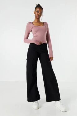 Contour Scoop Neck Long Sleeve Top 34 Contour Scoop Neck Long Sleeve Top -Deals Drape & Denim Store 071003039223 65 2