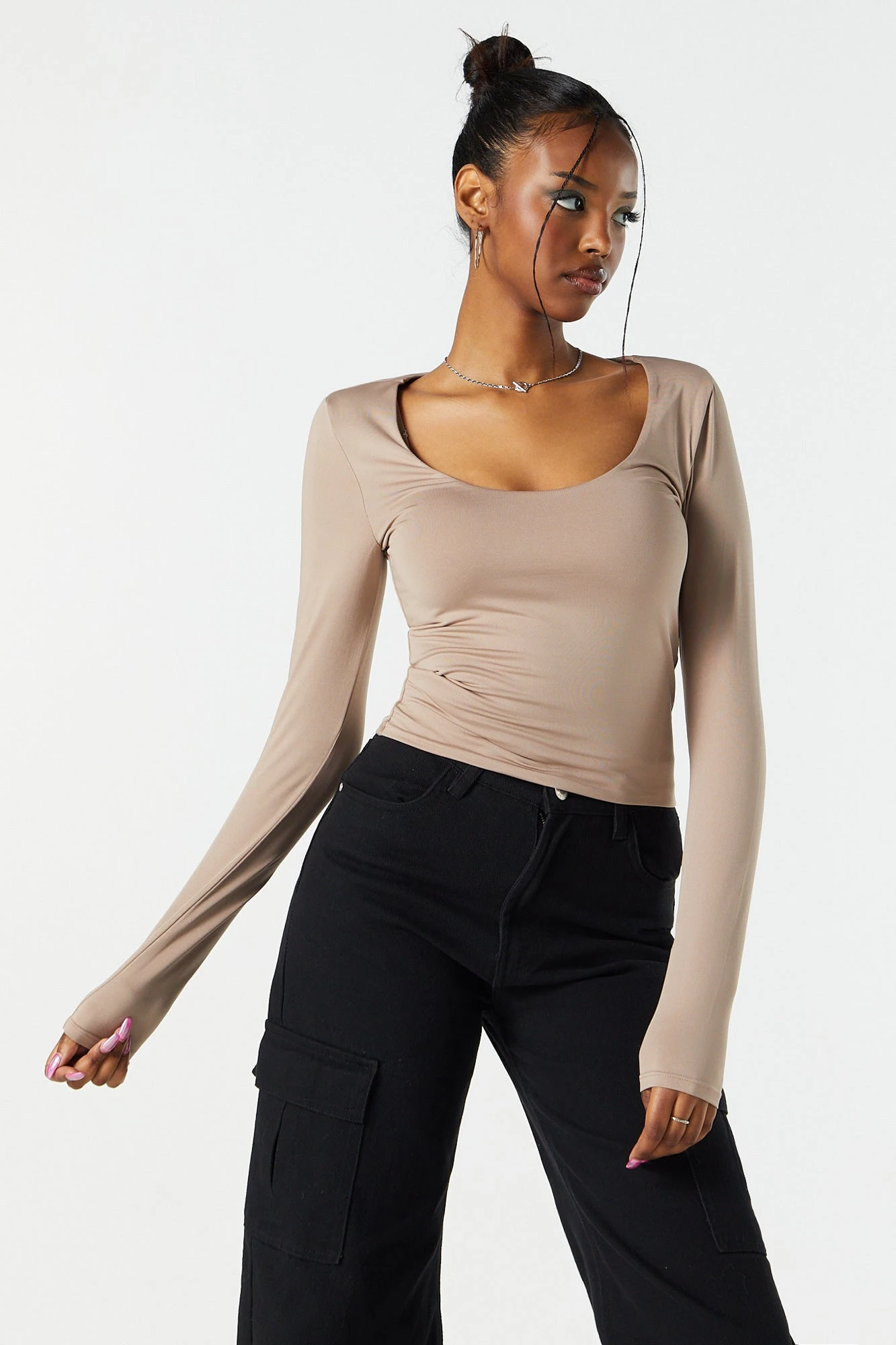 Contour Scoop Neck Long Sleeve Top 19 Contour Scoop Neck Long Sleeve Top - Image 19