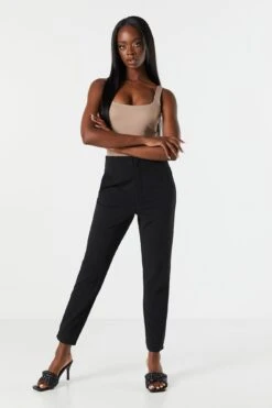 Crepe Slim Dress Pant -Deals Drape & Denim Store 071203540315 01