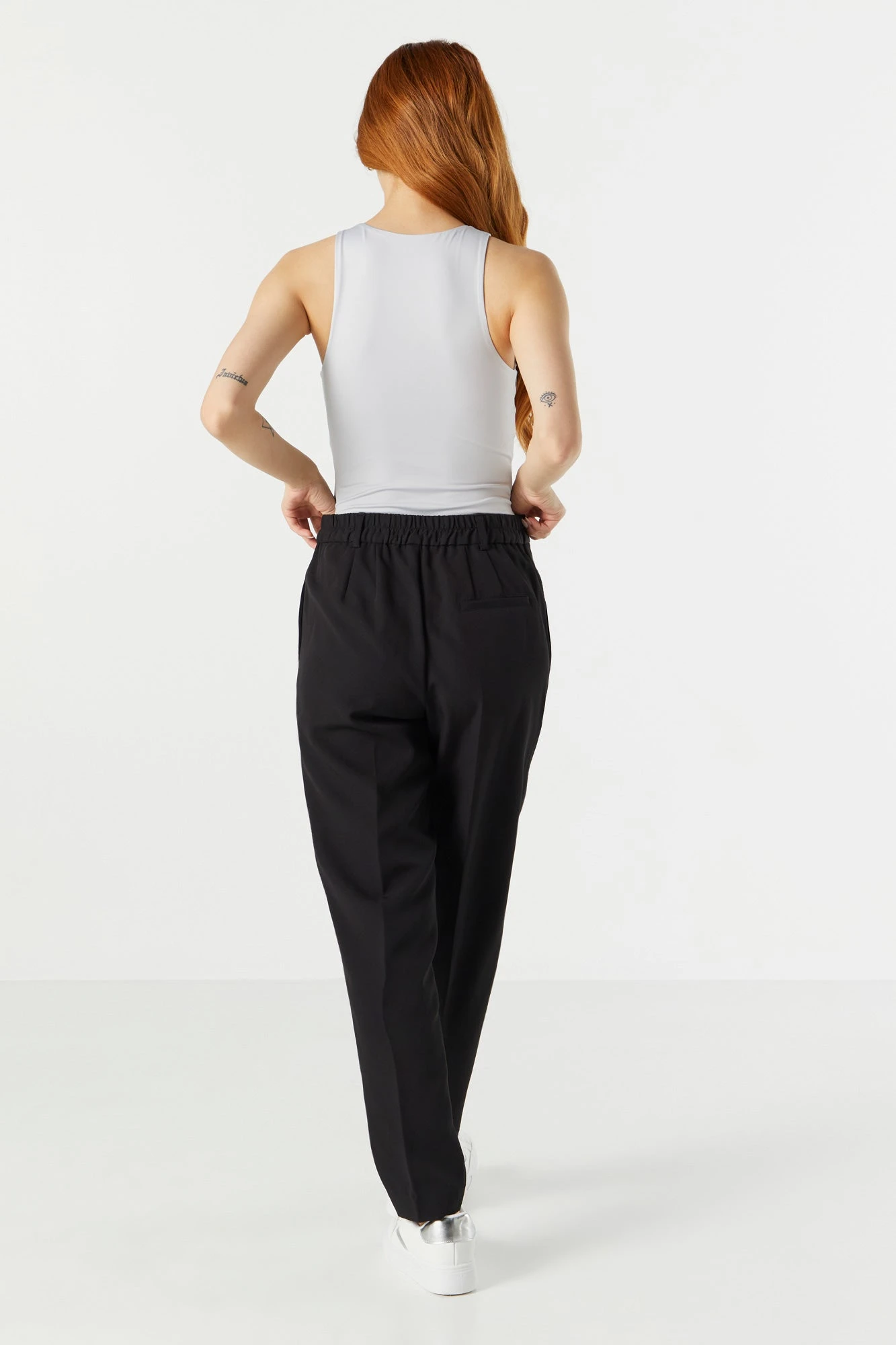 Elastic Waist Slim Dress Pant 6 Elastic Waist Slim Dress Pant - Image 6