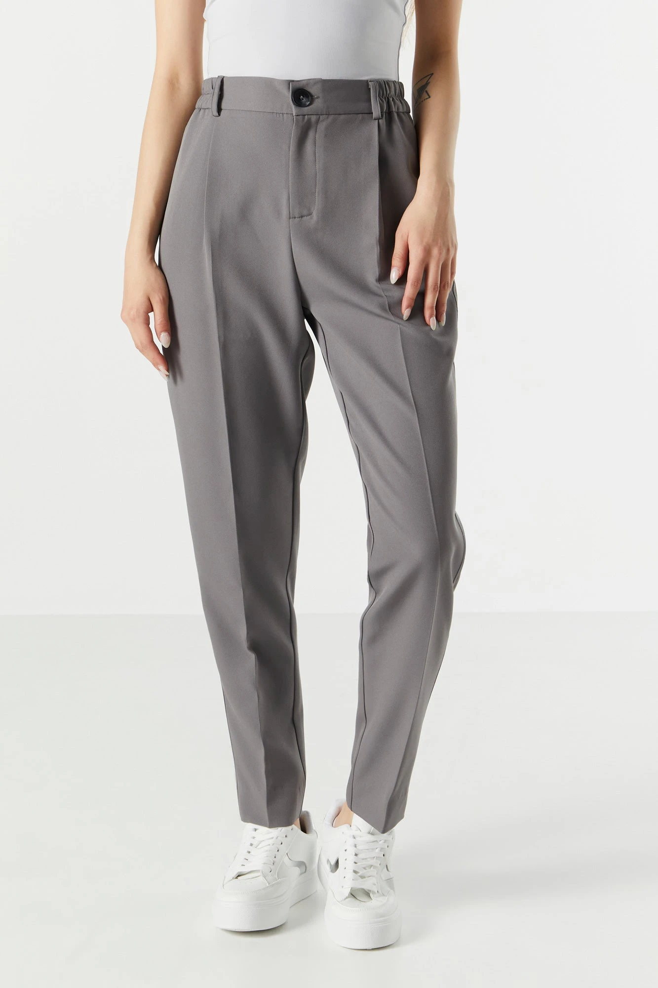 Elastic Waist Slim Dress Pant 11 Elastic Waist Slim Dress Pant - Image 11