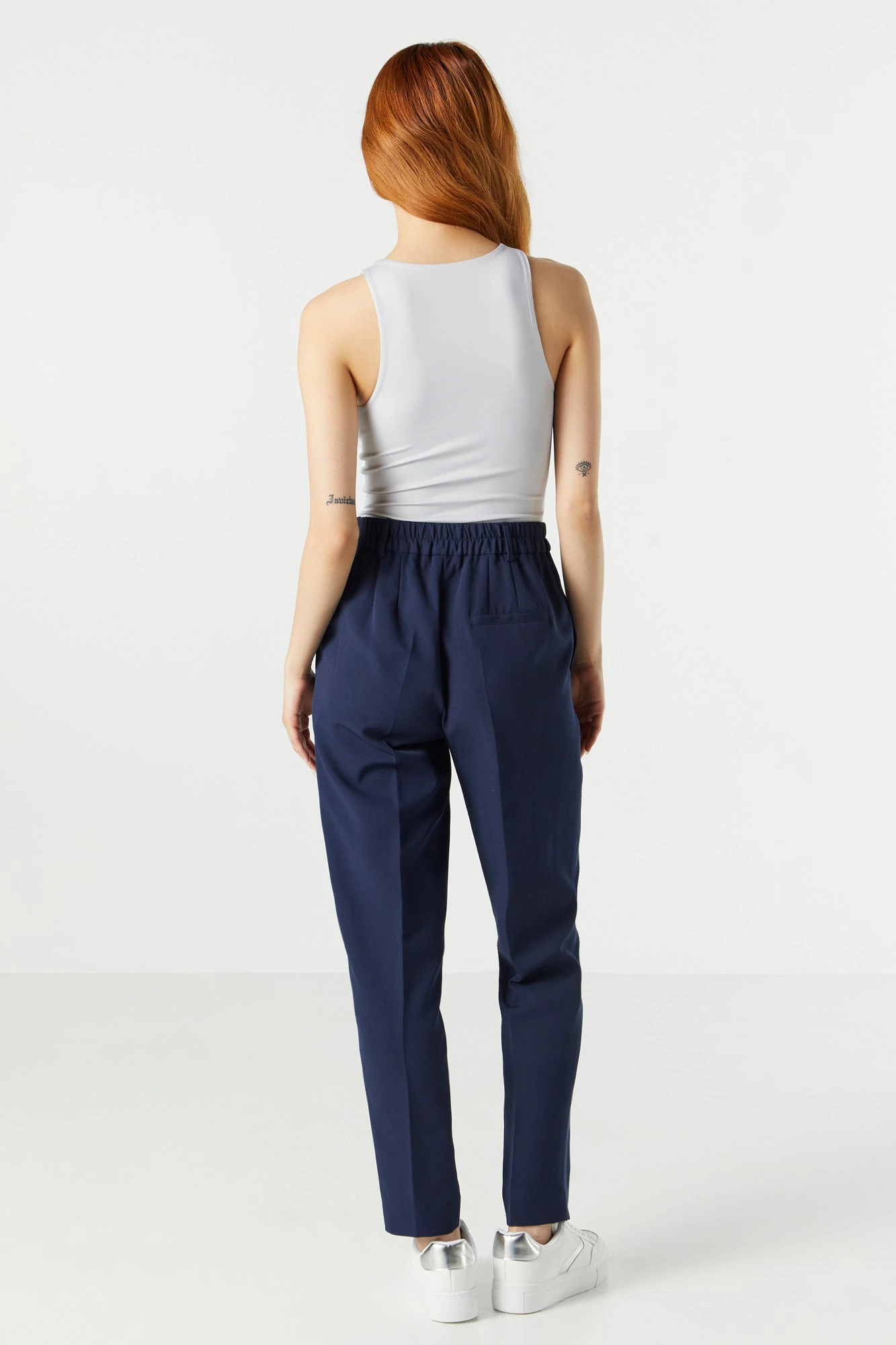 Elastic Waist Slim Dress Pant 15 Elastic Waist Slim Dress Pant - Image 15