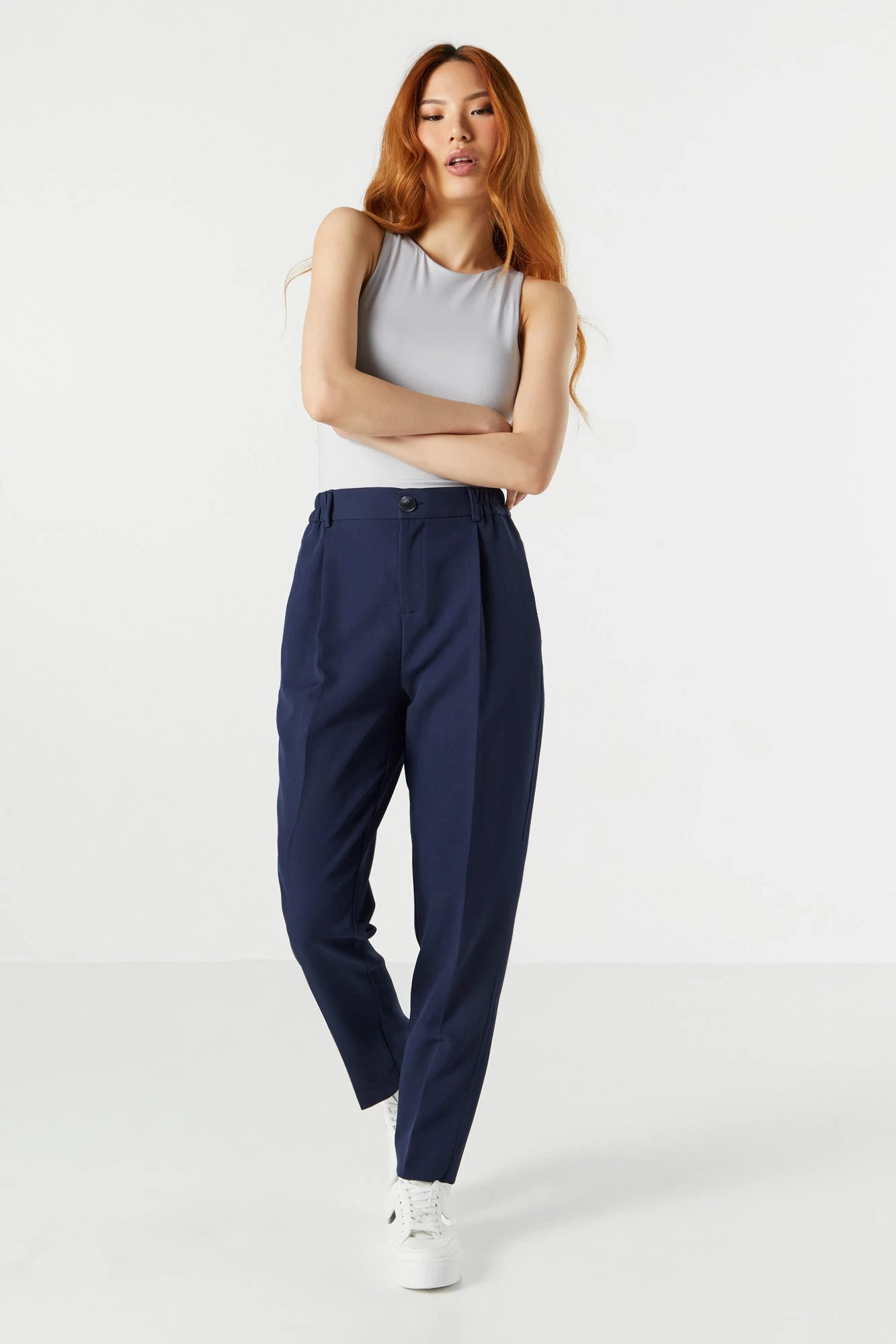 Elastic Waist Slim Dress Pant 13 Elastic Waist Slim Dress Pant - Image 13