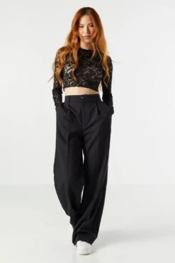 Solid Wide Leg Dress Pant -Deals Drape & Denim Store 071231830324 01 eb54a85e 836c 41a6 b462 8dd7584df00c