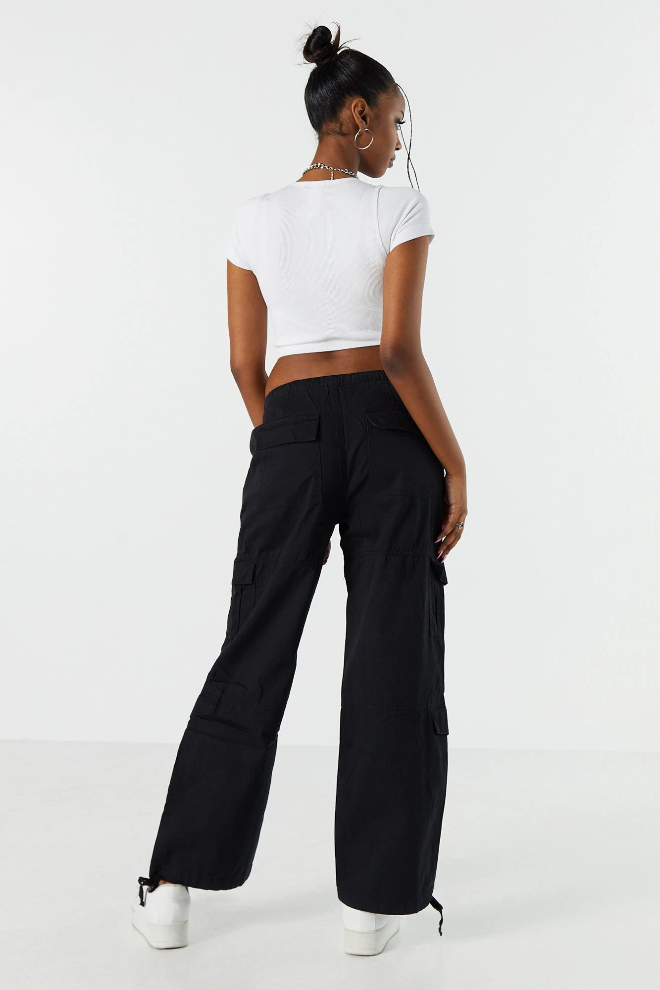 Twill Multi Pocket Cargo Parachute Pant 6 Twill Multi Pocket Cargo Parachute Pant - Image 6