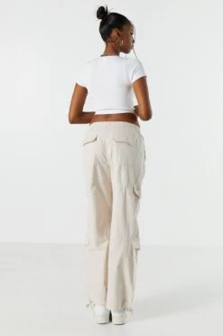 Twill Multi Pocket Cargo Parachute Pant 26 Twill Multi Pocket Cargo Parachute Pant -Deals Drape & Denim Store 071439660350 11 2