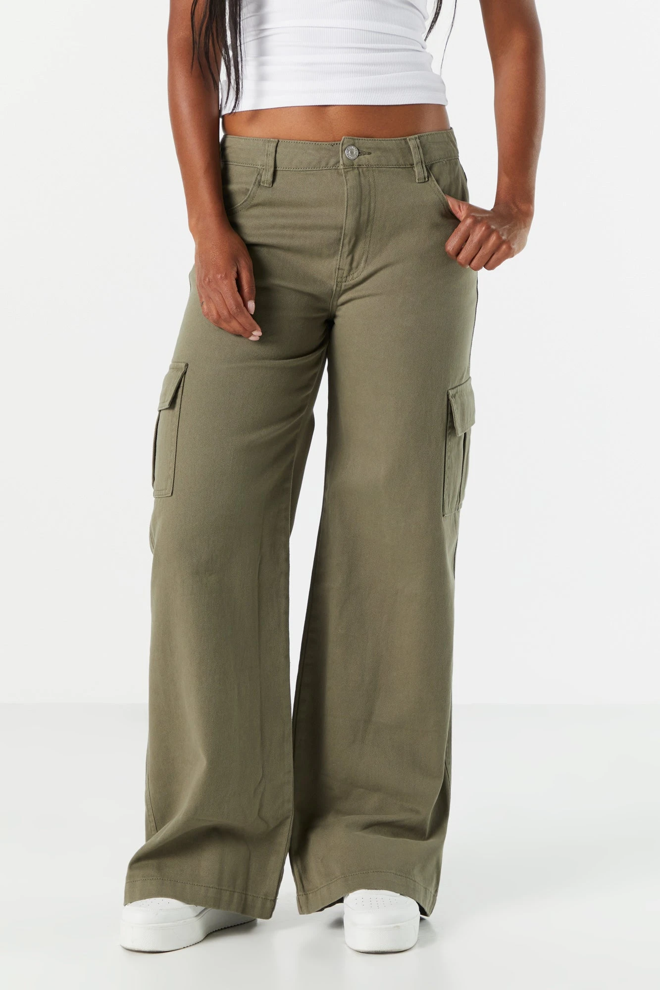 Bull Wide Leg Denim Cargo Jean 2 Bull Wide Leg Denim Cargo Jean - Image 2