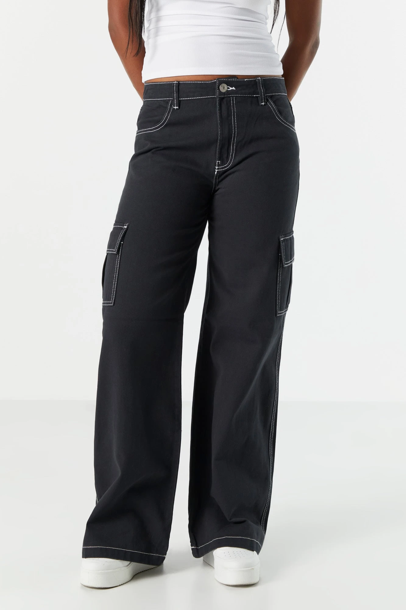 Bull Denim Cargo Wide Leg Jean 2 Bull Denim Cargo Wide Leg Jean - Image 2