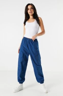 Nylon Multi Pocket Cargo Jogger 18 Nylon Multi Pocket Cargo Jogger -Deals Drape & Denim Store 071444066921 41