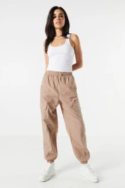 Nylon Multi Pocket Cargo Jogger 21 Nylon Multi Pocket Cargo Jogger -Deals Drape & Denim Store 071444066921 89