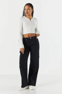 Multi Pocket Wide Cargo Pant 18 Multi Pocket Wide Cargo Pant -Deals Drape & Denim Store 071463631209 01