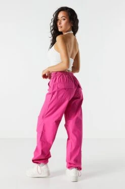 Canvas High-Rise Cargo Parachute Pant -Deals Drape & Denim Store 071465531334 66 2