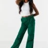 Canvas High-Rise Cargo Parachute Pant