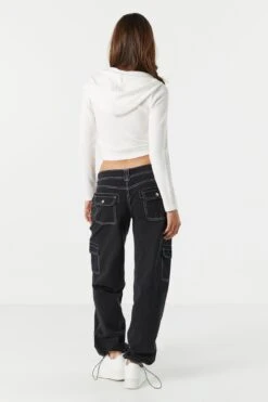 Low Rise Cargo Parachute Pant -Deals Drape & Denim Store 071465531336 95 2