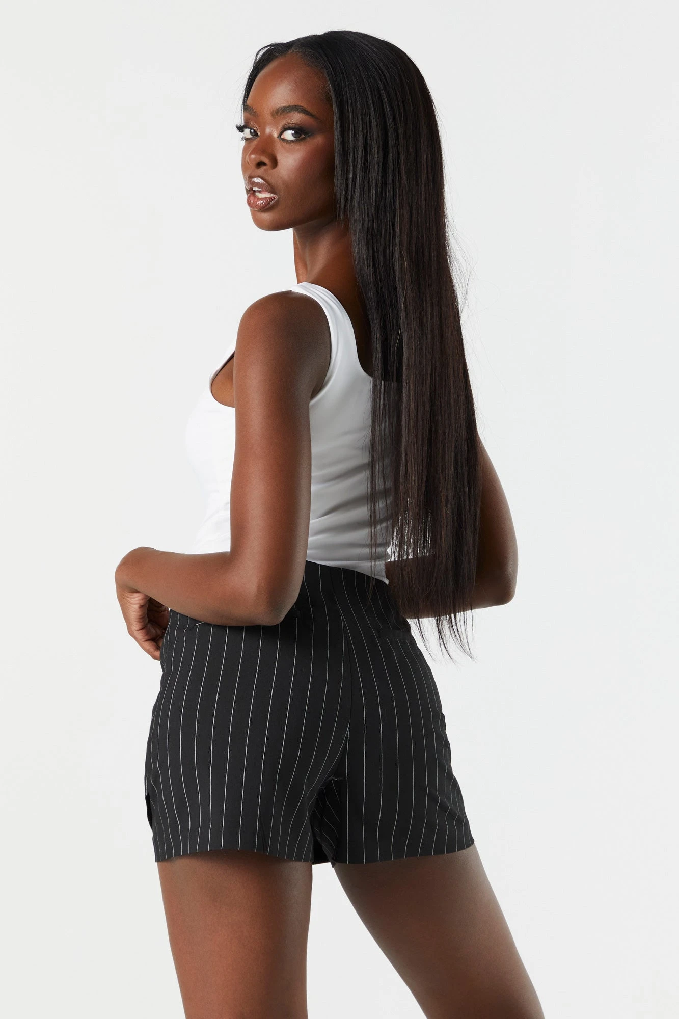 Striped Micro Mini Skort 2 Striped Micro Mini Skort - Image 2