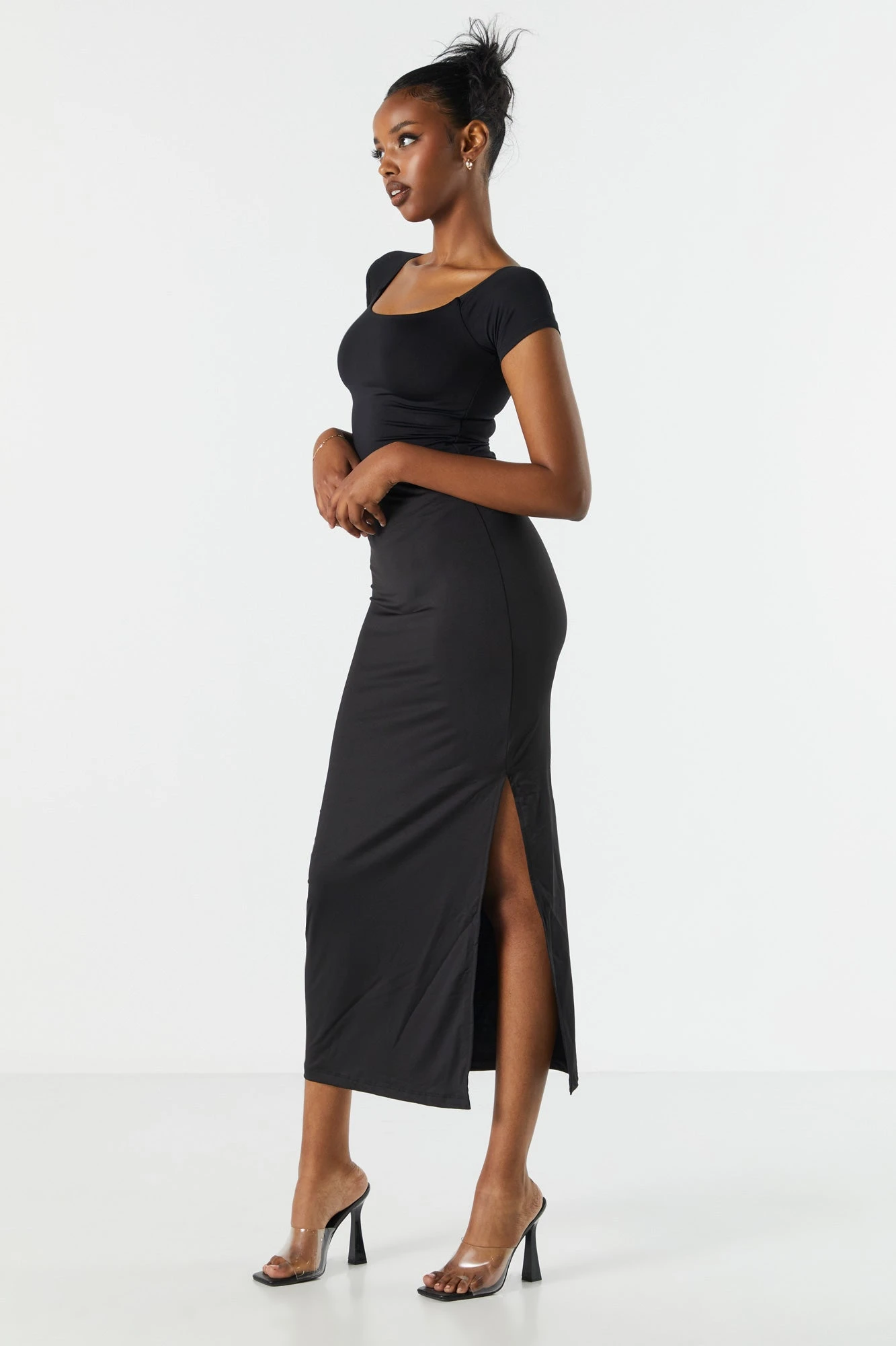Contour Slit Midi Skirt 3 Contour Slit Midi Skirt - Image 3