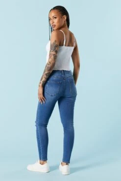 Rio Dark Wash Distressed Skinny Jean -Deals Drape & Denim Store 071639072012 39 2 1