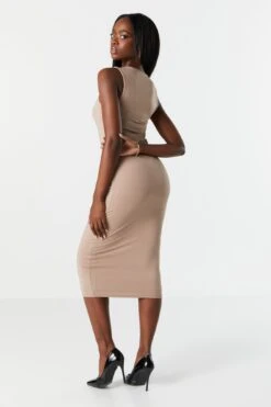 Contour Round Neck Midi Dress 14 Contour Round Neck Midi Dress -Deals Drape & Denim Store 073003033618 22 1