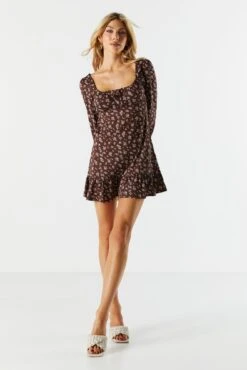 Brown Floral Long Sleeve Milkmaid Dress 5 Brown Floral Long Sleeve Milkmaid Dress -Deals Drape & Denim Store 073048283615 22 2 7a8d32f4 ed5f 4d82 9d7d e3a6722a1df5