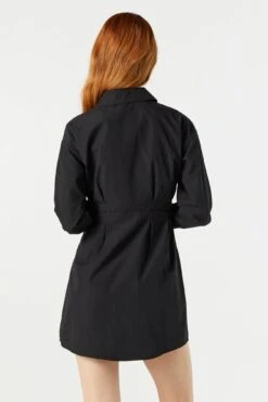 Button-Up Long Sleeve Shirt Dress -Deals Drape & Denim Store 073203033736 01 1