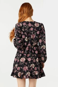 Floral Print Long Sleeve Wrap Dress -Deals Drape & Denim Store 073226313742 01 1 4d352758 8227 4880 8dcb 9a0c6419f488
