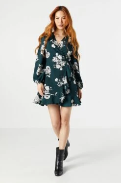 Floral Print Long Sleeve Wrap Dress -Deals Drape & Denim Store 073226313742 33 2 b5641e10 4ada 4ca2 9f7c 5e13a6e7cac6