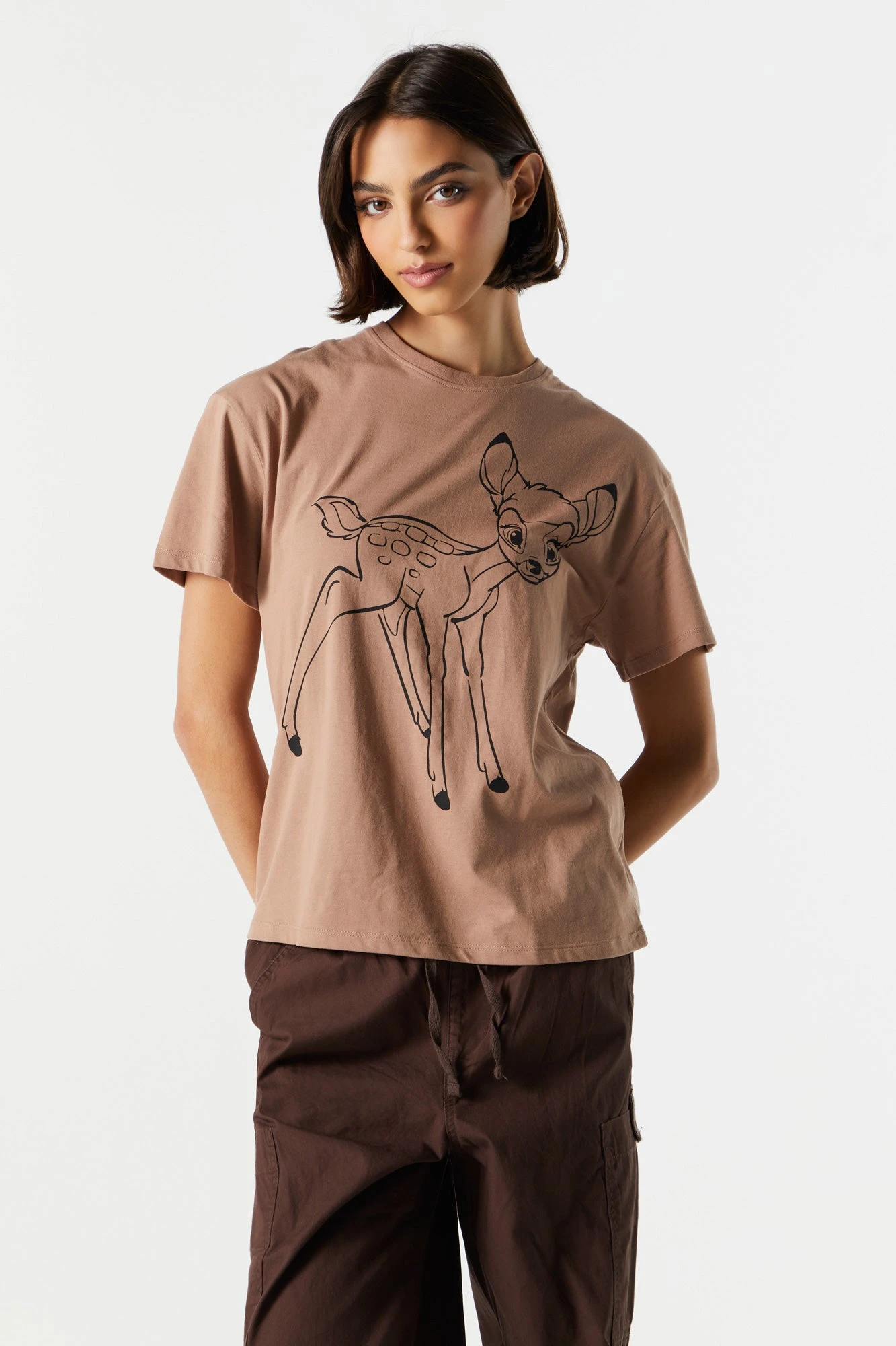 Bambi Graphic Boyfriend T-Shirt 1 Bambi Graphic Boyfriend T-Shirt