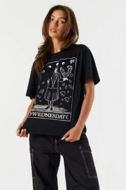 Wednesday Addams Graphic Boyfriend T-Shirt