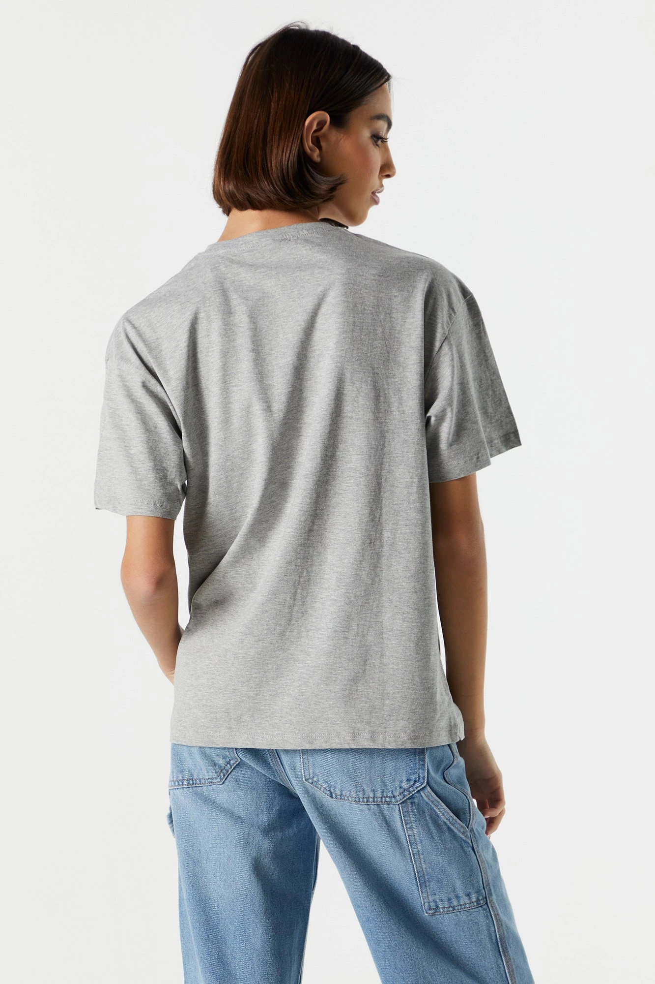 Grey Winnie The Pooh Graphic Boyfriend T-Shirt 2 Grey Winnie The Pooh Graphic Boyfriend T-Shirt - Image 2