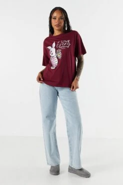Piglet Graphic Boyfriend T-Shirt -Deals Drape & Denim Store 075036589698 84 2
