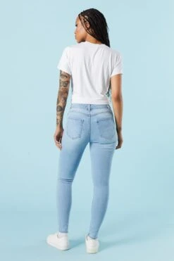 Light Wash Rio Mid Rise Skinny Jean -Deals Drape & Denim Store 075639072012 38 2 1