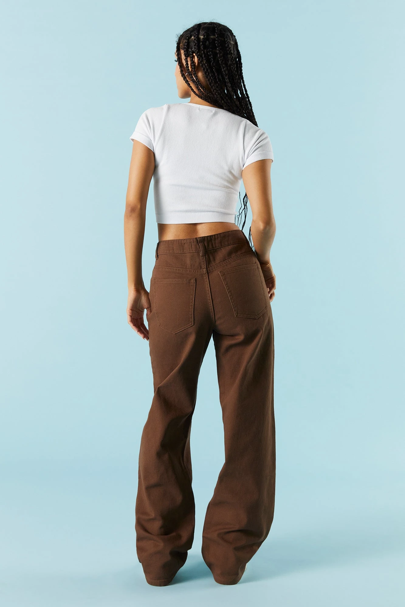 Brown High-Rise Osaka Bull Denim Baggy Jean 3 Brown High-Rise Osaka Bull Denim Baggy Jean - Image 3