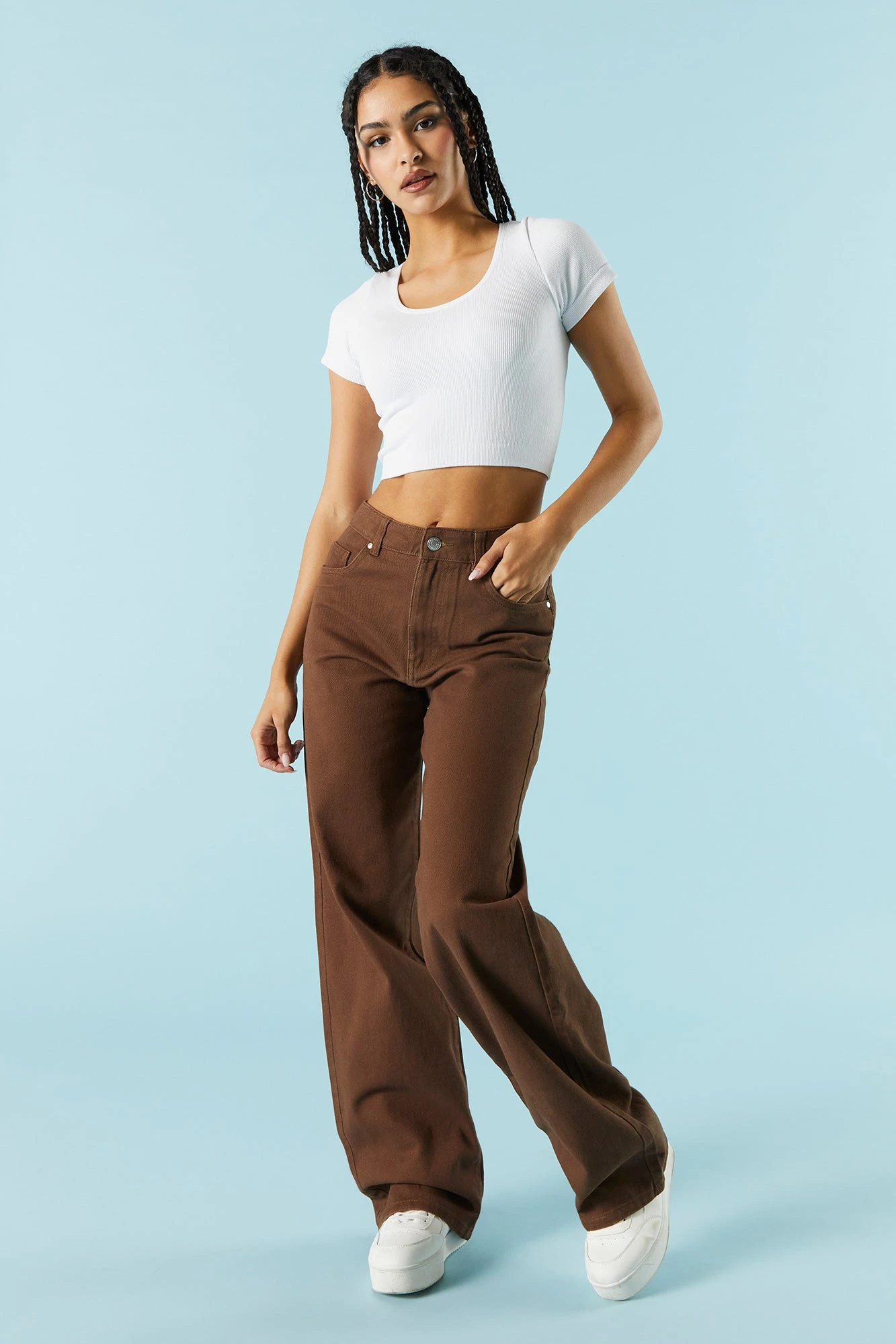 Brown High-Rise Osaka Bull Denim Baggy Jean 1 Brown High-Rise Osaka Bull Denim Baggy Jean