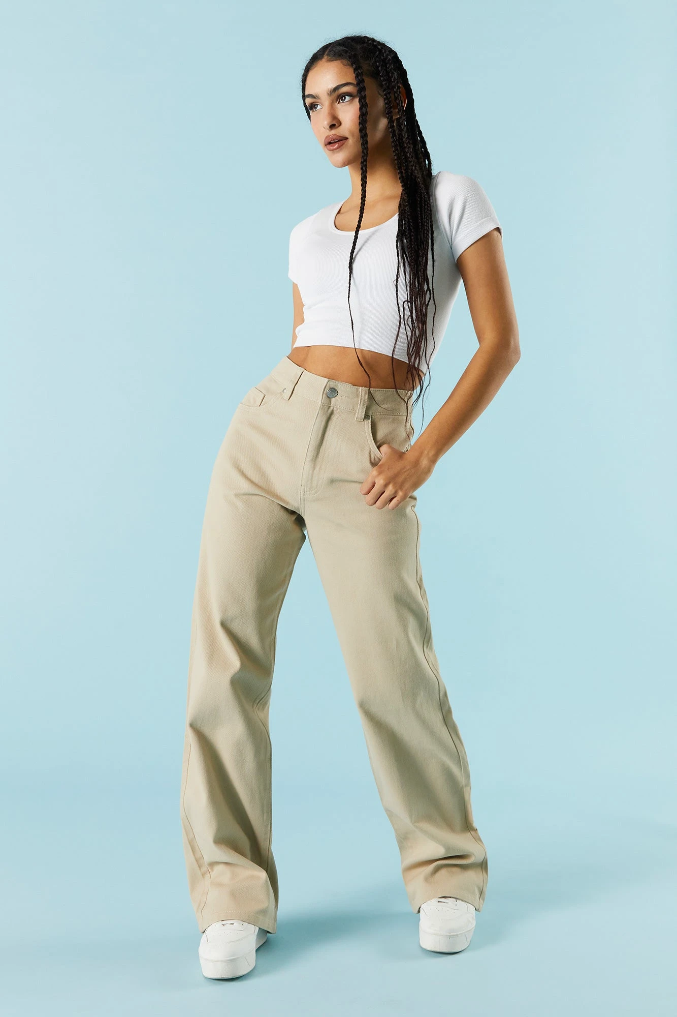 Tan High-Rise Osaka Bull Denim Baggy Jean 2 Tan High-Rise Osaka Bull Denim Baggy Jean - Image 2