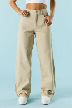 Tan High-Rise Osaka Bull Denim Baggy Jean -Deals Drape & Denim Store 075665531000 24 1