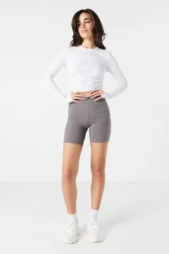 Side Cinched Long Sleeve Top -Deals Drape & Denim Store 078603036836 10 2