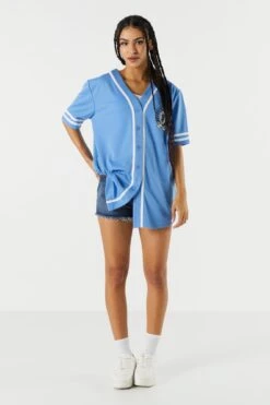 Graphic Baseball Jersey -Deals Drape & Denim Store 078630728999 40 2