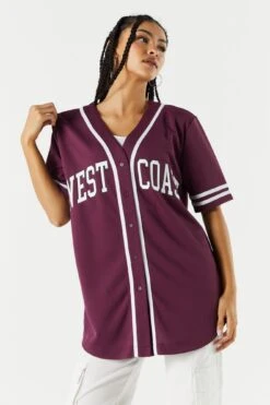 West Coast Graphic Baseball Jersey