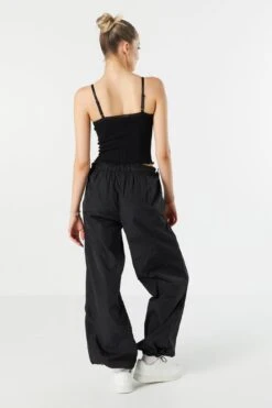 Nylon Low Rise Parachute Pant -Deals Drape & Denim Store 078703039044 01 2