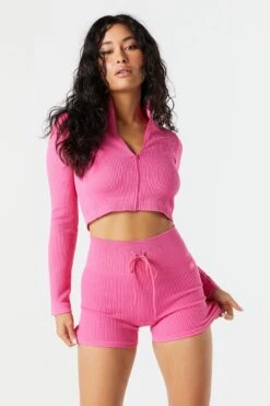 Sommer Ray Seamless Active Ribbed Tie Shortie