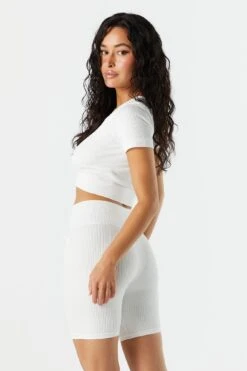 Sommer Ray Seamless Ribbed Active Tie Short -Deals Drape & Denim Store 078748028979 10 1