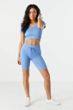 Sommer Ray Seamless Active Ribbed Tie Short -Deals Drape & Denim Store 078748028979 40 2