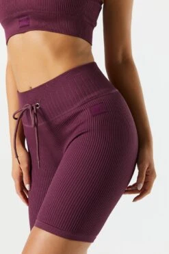 Sommer Ray Seamless Active Ribbed Tie Short -Deals Drape & Denim Store 078748028979 84 3